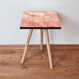 Hanah Home Mesa Auxiliar Shp218 Rosa y Oro